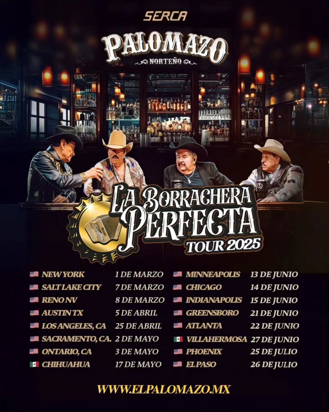 Lalo Mora La Borrachera Perfecta Tour Poster 2025